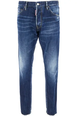 Dsquared2 Cool Guy Blue Jeans With Faded Effect In Denim Man