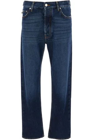 Jacob Cohen Blue Jeans With Logo Patch On The Rear In Denim Man