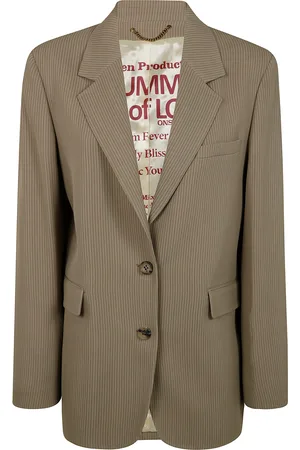 Golden Goose Journey W`s Sb Over Jacket Maia Pinstripe Blend Viscose