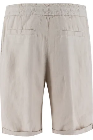 Brunello Cucinelli Linen Darted Shorts