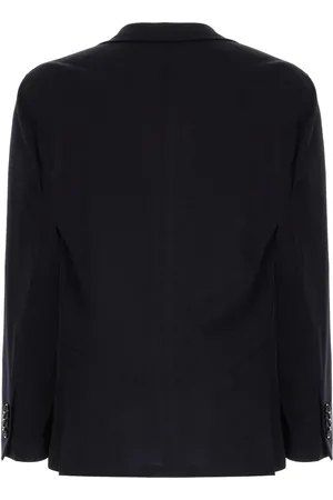 LARDINI Midnight Blue Polyester Blend Blazer