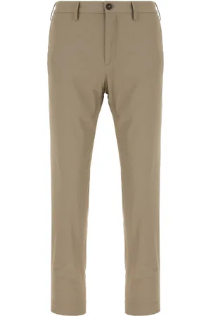 Incotex Dove Grey Stretch Nylon Pants