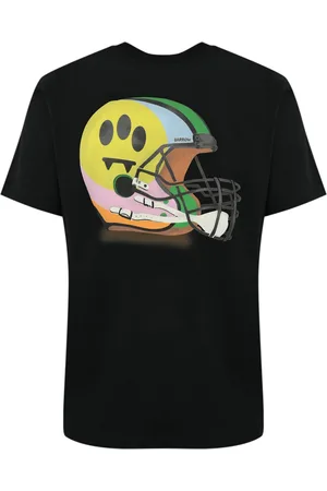 BARROW Cotton T-shirt With Helmet Print