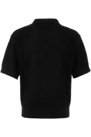 Dolce & Gabbana Black Cotton Polo Shirt