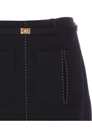 Elisabetta Franchi Belted Skirt