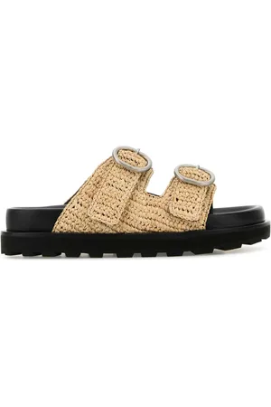 Jil Sander Beige Crochet Slippers