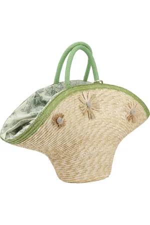 LaMILANESA Calore Straw Handbag