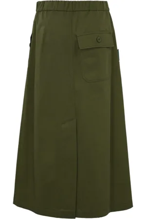 Max Mara Lallo Skirt In Printed Twill And Gabardine