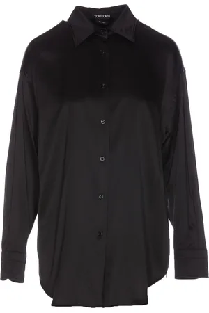 Tom Ford Stretch Silk Satin Relaxed Fit Shirt