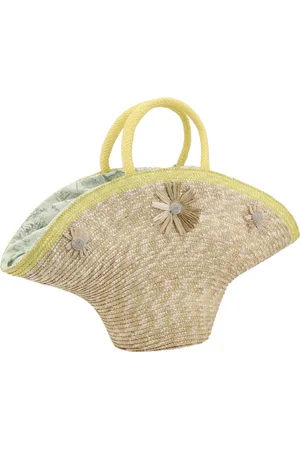 LaMILANESA Calore Straw Handbag