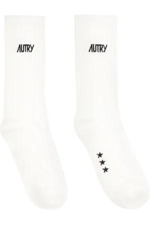 Autry Logo Cotton Blend Socks