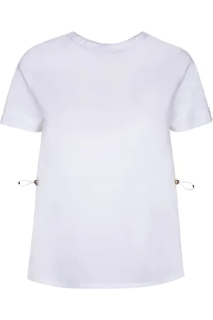 HERNO Contrast-panel Drawstring Waist T-shirt
