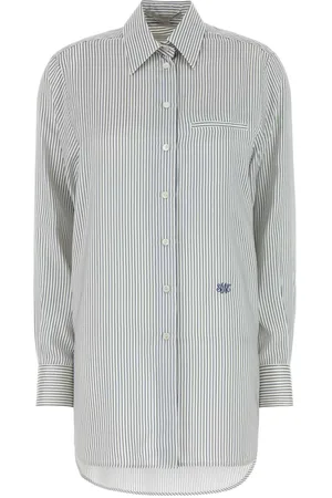Stella McCartney Embroidered Silk Oversize Shirt