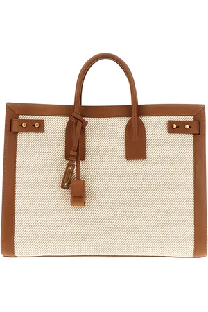 Saint Laurent Multicolor Canvas Large Sac De Jour Shopping Bag