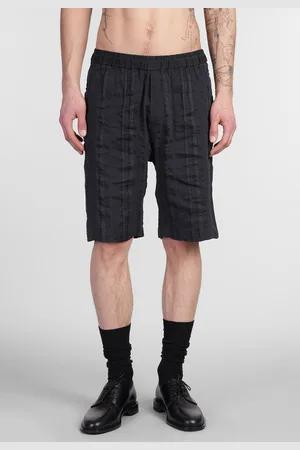 BARENA Canariol Shorts In Blue Linen