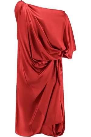 DRIES VAN NOTEN Dalant Silk Dress With Lateral Knot