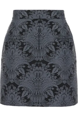 Max Mara Embroidered Wool Blend Mini Skirt