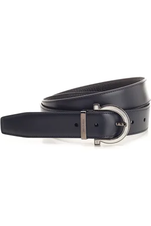 Salvatore Ferragamo Reversible gancini Belt Black