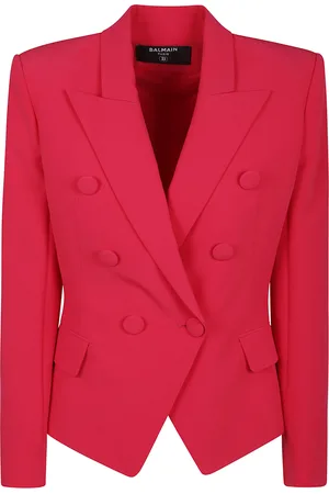 Balmain 6 Buttons Fitted Crepe Jacket