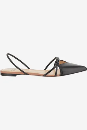 Francesco Russo Flat Leather Pumps