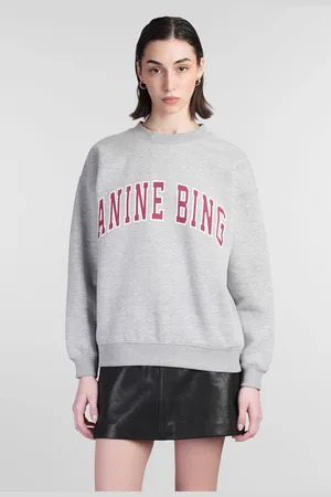 ANINE BING Spencer Sweatshirt In Grey Cotton