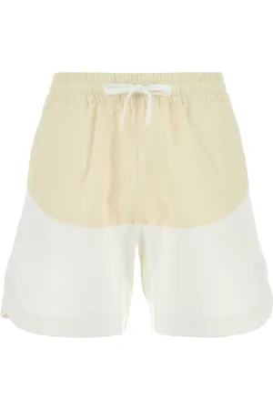 HERNO Two-tone Stretch Cotton Blend And Nylon Shorts