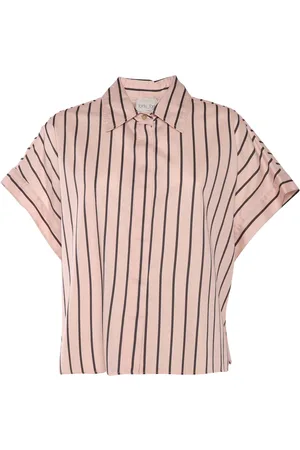 FORTE FORTE Forte_Forte Chic Striped Boxy Shirt