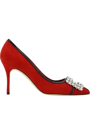 Manolo Blahnik Tuberian 90 Suede Pumps