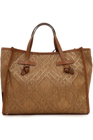 Gianni chiarini Fabric And Leather Bag 33x25x13