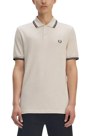 Fred Perry Cotton Pique Polo Shirt With Double Stripe