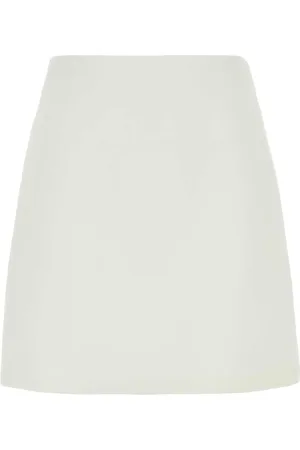 ERMANNO SCERVINO White Viscose Blend Skirt