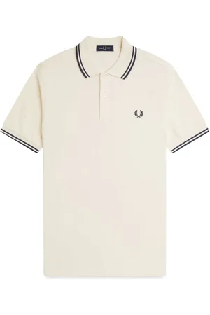 Fred Perry Cotton Pique Polo Shirt With And Double Stripe