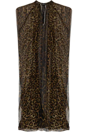 Tom Ford Silk Dress With Animal Print