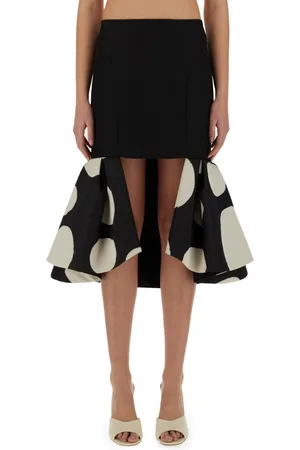 Nina Ricci Midi Skirt With Double Ruffles