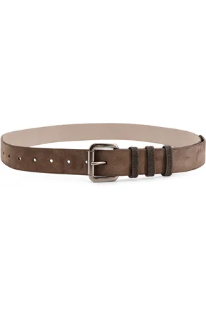 Brunello Cucinelli Monile Suede Belt