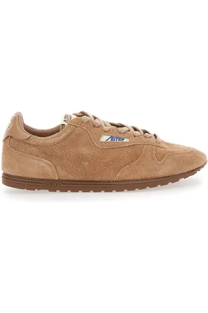 Autry Windspin Low Sneaker With Logo On The Side And On The Heel In Suede Man