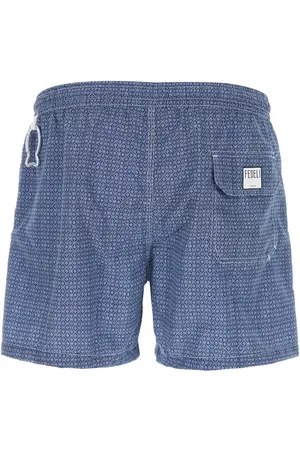 FEDELI Printed Polyester Swimming Shorts