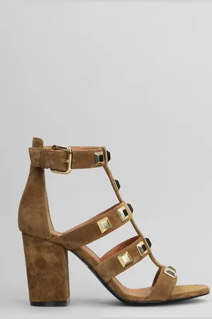 Via Roma Sandals In Leather Color Suede