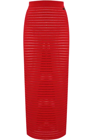 Elisabetta Franchi Perforated Knit Skirt