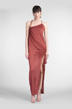 BLUMARINE Dress Woman In Brown Viscose