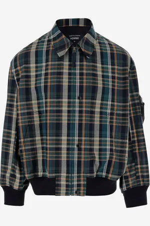 Comme des Garçons Cotton Check Bomber Jacket