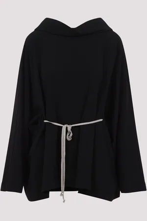 Rick Owens Hooded Tunic Mini Dress