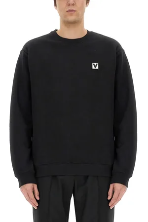 VALENTINO Cotton Crewneck Sweatshirt With chez Patch