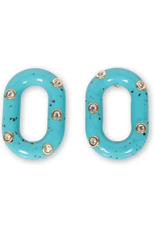 Paco rabanne Turquoise And Gold Xl Chain Collar Necklace