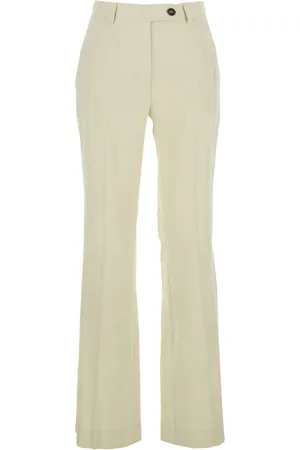 TELA Pants With Belt Loops In Linen And Viscose Blend Woman