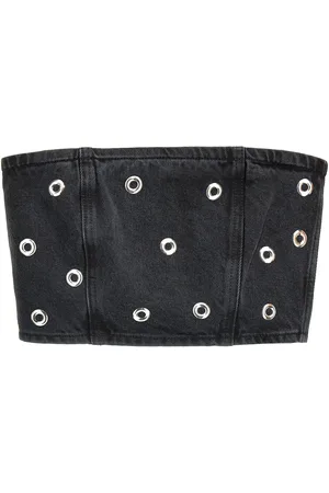 ROTATE Studded Denim Top