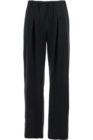 THEORY Pants With Elastic Drawstring Waist And Pences On The Front In Tech Fabric Woman