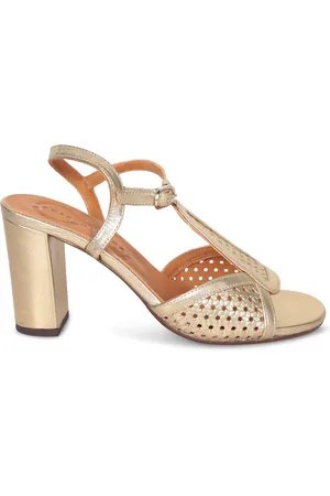 Chie Mihara Bechill Gold Sandals