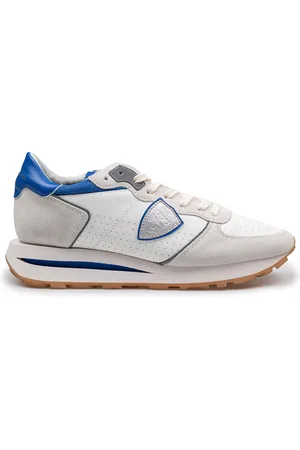 Philippe model Sneakers Tropez In Perforated Leather Color Gray/bluette