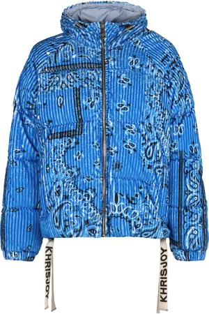Khrisjoy Puff Bandana Corduroy Hooded Down Jacket